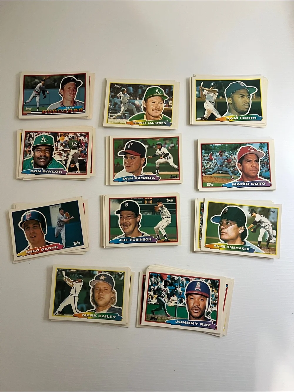 1988 Topps Big Vintage Oversized Baseball Card Lot 130+